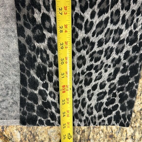 Garfield & Marks Cashmere Leopard Print Longline Cardigan Sweater Size M - Picture 9 of 9